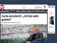 Bild zum Artikel: Carlo Ancelotti: „Ich bin sehr geehrt“ Carlo Ancelotti fühlt sich „sehr geehrt“, dass er ab dem Sommer den FC Bayern trainieren darf. Der Erfolgs-„Bär“ aus Italien im Porträt. »