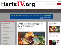 Bild zum Artikel: 199,50 Euro Weihnachtsgeld für Hartz IV Empfänger?