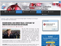 Bild zum Artikel: Reisebüro Merkel: Busse bringen täglich „Flüchtlinge“ auf Umwegen durch den Balkan nach Deutschland