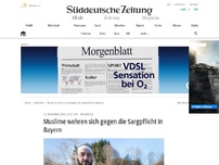 Bild zum Artikel: Muslime wehren sich gegen die Sargpflicht in Bayern