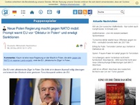 Bild zum Artikel: Neue Polen Regierung mach gegen NATO mobil: Prompt warnt EU, vor 'Diktatur in Polen' und erwägt Sanktionen