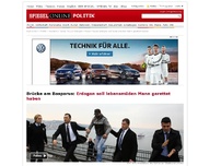 Bild zum Artikel: Brücke am Bosporus: Erdogan soll lebensmüden Mann gerettet haben