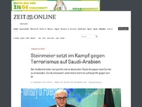 Bild zum Artikel: 'Islamischer Staat': Steinmeier setzt im Kampf gegen Terrorismus auf Saudi Arabien