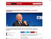 Bild zum Artikel: Flüchtlingskrise: Schäuble will 'Dumpfbacken' von der AfD bekämpfen