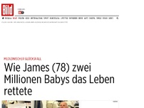 Bild zum Artikel: Medizinischer Glücksfall - Wie James (78) 2 Mio. Babys das Leben rettete