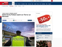 Bild zum Artikel: 'Namen möglicher Attentäter genannt' - Österreichs Polizei warnt vor Terror an Silvester