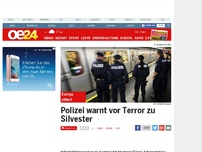 Bild zum Artikel: Polizei warnt vor Terror zu Silvester