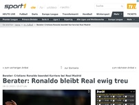 Bild zum Artikel: Berater: Ronaldo beendet Karriere bei Real