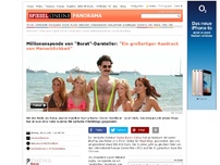 Bild zum Artikel: Millionenspende von 'Borat'-Darsteller: 'Ein großartiger Ausdruck von Menschlichkeit'