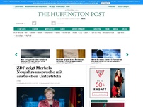 Bild zum Artikel: ZDF zeigt Merkels Neujahrsansprache mit arabischen Untertiteln