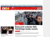 Bild zum Artikel: Österreich schickte 400 Flüchtlinge wieder zurück