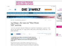 Bild zum Artikel: Achtung, Spoiler!: 14 Dinge, die uns an 'Star Wars VII' nerven