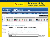 Bild zum Artikel: NBA: Sensation! Mavs hauen Warriors weg