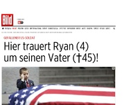 Bild zum Artikel: Gefallener US-Soldat - Hier trauert Ryan (4) um seinen Vater († 45)