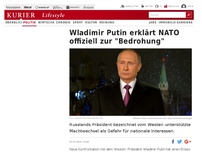 Bild zum Artikel: Wladimir Putin erklärt NATO offiziell zur 'Bedrohung'