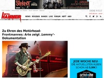 Bild zum Artikel: Zu Ehren des Motörhead-Frontmannes: Arte zeigt ‚Lemmy‘-Dokumentation