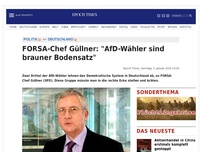 Bild zum Artikel: FORSA-Chef Güllner: 'AfD-Wähler sind brauner Bodensatz, nach allen Daten, die man habe'