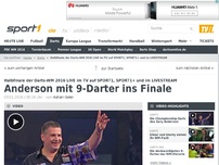 Bild zum Artikel: Anderson mit 9-Darter ins Finale