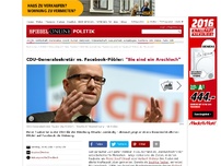 Bild zum Artikel: CDU-Generalsekretär vs. Facebook-Pöbler: 'Sie sind ein Arschloch'