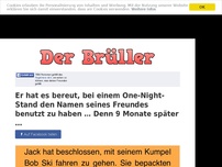 Bild zum Artikel: Er hat es bereut, bei einem One-Night-Stand den Namen seines Freundes benutzt zu haben … Denn 9...