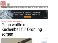 Bild zum Artikel: Am Hauptbahnhof in Köln - Mann wollte mit Beil für Ordnung sorgen