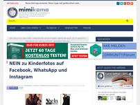 Bild zum Artikel: NEIN zu Kinderfotos auf Facebook, WhatsApp und Instagram