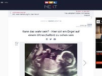 Bild zum Artikel: Kann das wahr sein? - Hier soll ein Engel auf einem Ultraschallbild zu sehen sein