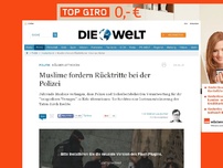 Bild zum Artikel: Kölner Attacken: Muslime fordern Rücktritte bei der Polizei