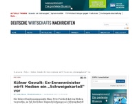 Bild zum Artikel: Kölner Gewalt: Ex-Innenminister wirft Medien ein „Schweigekartell“ vor