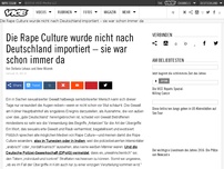 Bild zum Artikel: Die Rape Culture wurde nicht nach Deutschland importiert – sie war schon immer da