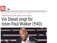 Bild zum Artikel: „People's Choice Awards“ - Vin Diesel singt für toten Paul Walker (†40)