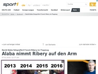 Bild zum Artikel: Alaba nimmt Ribery auf den Arm