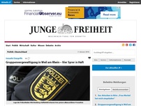 Bild zum Artikel: Gruppenvergewaltigung in Weil am Rhein – Vier Syrer in Haft