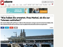 Bild zum Artikel: So reagiert das Ausland auf Köln: 'Was haben Sie erwartet, Frau Merkel, als Sie zur Toleranz aufriefen?'