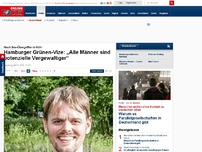 Bild zum Artikel: Nach Sex-Übergriffen in Köln - Hamburger Grünen-Vize: „Alle Männer sind potenzielle Vergewaltiger“