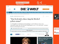 Bild zum Artikel: US-Presseschau zu Köln: 'Das bedeutet, dass Angela Merkel gehen muss'