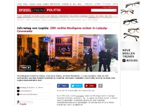 Bild zum Artikel: Jahrestag von Legida: 250 rechte Hooligans randalieren in Leipzig