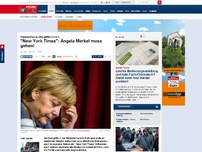 Bild zum Artikel: Presseschau zu Übergriffen in Köln - 'New York Times': Angela Merkel muss gehen!