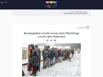 Bild zum Artikel: Bundespolizei schickt immer mehr Flüchtlinge zurück nach Österreich