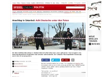 Bild zum Artikel: Anschlag in Istanbul: Die meisten Toten sind Deutsche
