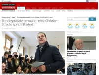 Bild zum Artikel: Bundespräsidentenwahl: Heinz-Christian Strache spricht Klartext