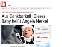 Bild zum Artikel: Aus Dankbarkeit! - Flüchtlings-Baby heißt Angela Merkel