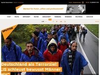 Bild zum Artikel: Deutschland als Terrorziel: „IS schleust bewusst Männer ein“