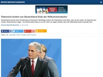Bild zum Artikel: Österreich fordert von Deutschland Ende der Willkommenskultur