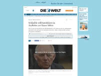 Bild zum Artikel: Grenzsicherung: Schäuble will Autofahrer in Asylkrise zur Kasse bitten