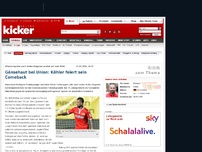 Bild zum Artikel: Gänsehaut bei Union: Köhler feiert sein Comeback