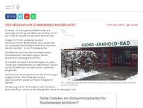 Bild zum Artikel: Vier Mädchen im Schwimmbad missbraucht