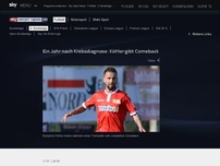 Bild zum Artikel: Ein Jahr nach Krebsdiagnose: Köhler gibt Comeback