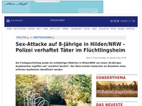 Bild zum Artikel: Sex-Attacke auf 8-Jährige in Hilden/NRW - Polizei verhaftet Täter im Flüchtlingsheim