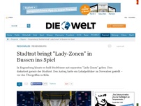 Bild zum Artikel: Regensburg: Stadtrat bringt 'Lady-Zonen' in Bussen ins Spiel